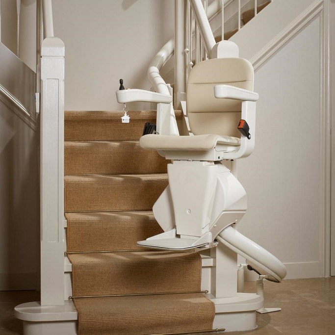 Curved Indoor Stairlift Image One